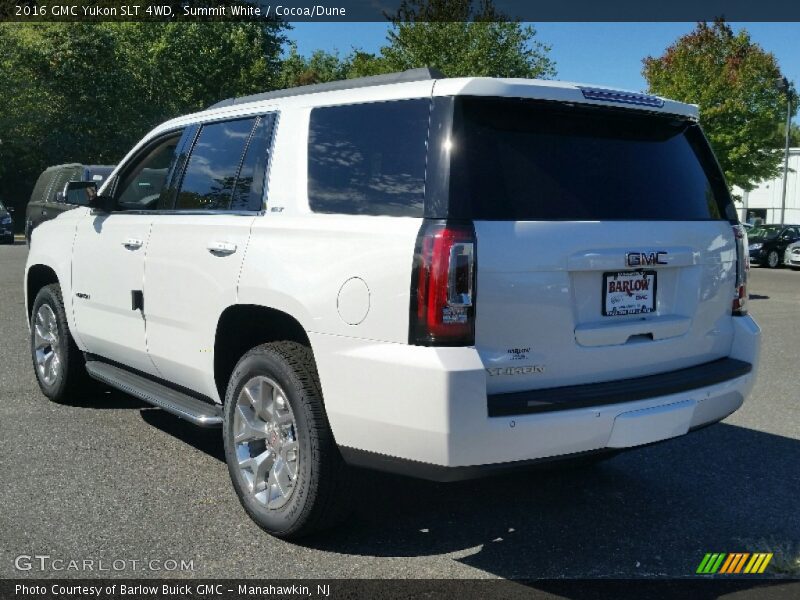 Summit White / Cocoa/Dune 2016 GMC Yukon SLT 4WD