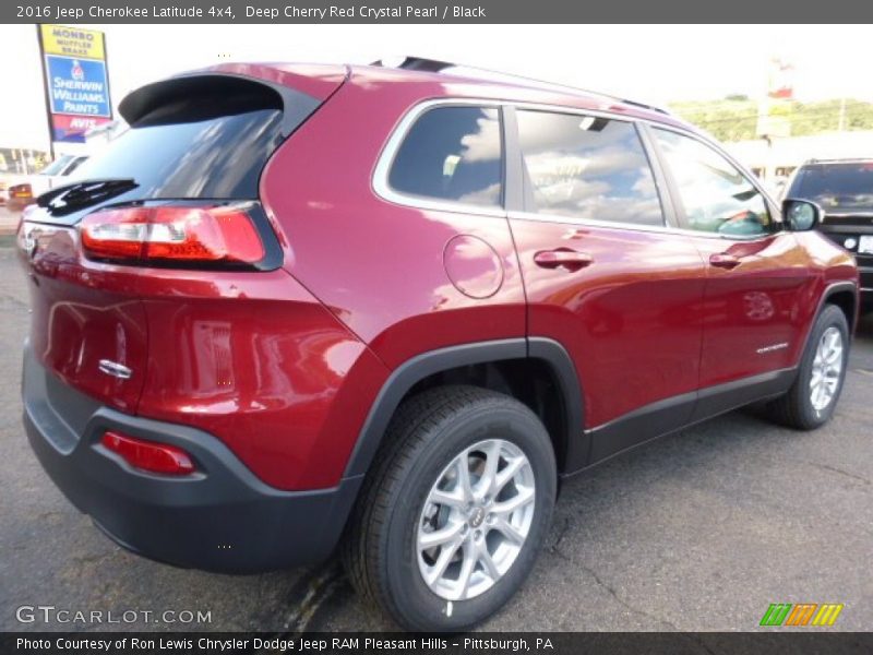 Deep Cherry Red Crystal Pearl / Black 2016 Jeep Cherokee Latitude 4x4
