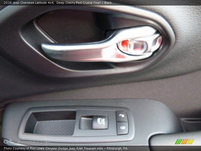 Deep Cherry Red Crystal Pearl / Black 2016 Jeep Cherokee Latitude 4x4