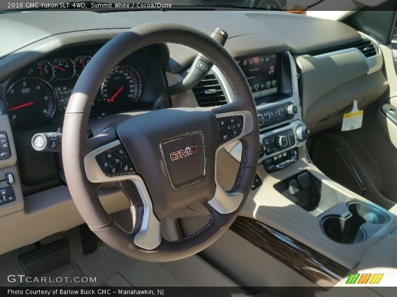 Summit White / Cocoa/Dune 2016 GMC Yukon SLT 4WD