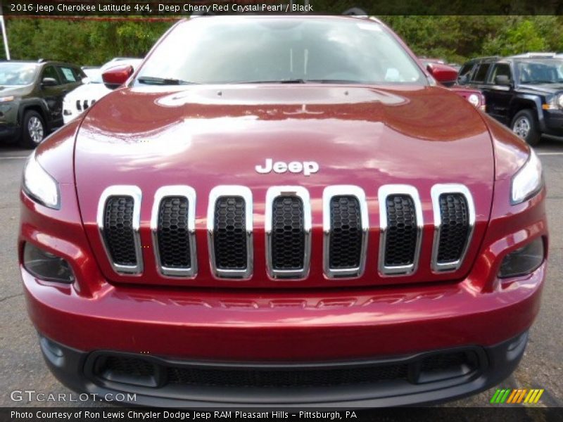 Deep Cherry Red Crystal Pearl / Black 2016 Jeep Cherokee Latitude 4x4