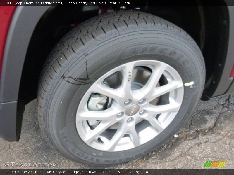 Deep Cherry Red Crystal Pearl / Black 2016 Jeep Cherokee Latitude 4x4
