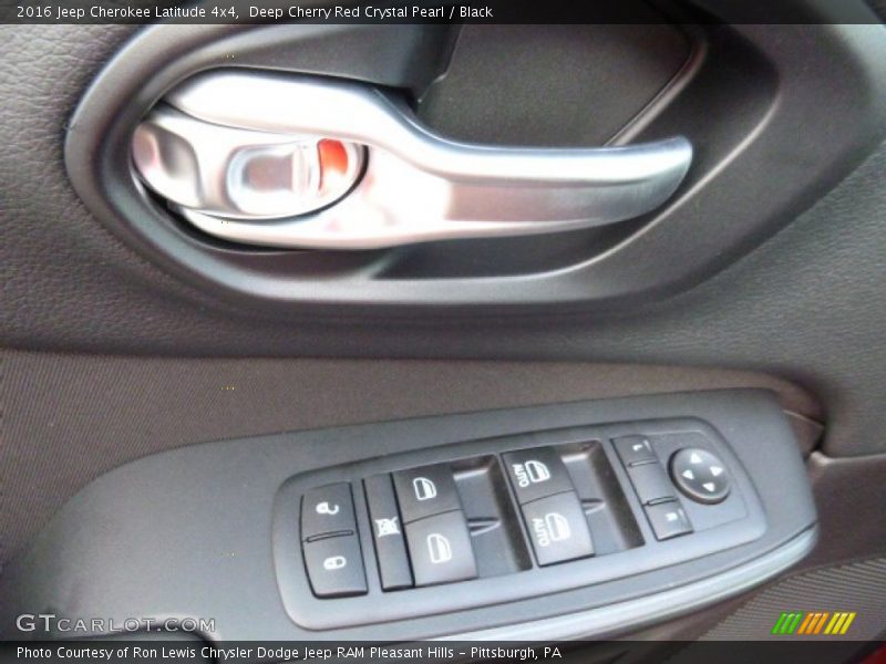 Deep Cherry Red Crystal Pearl / Black 2016 Jeep Cherokee Latitude 4x4