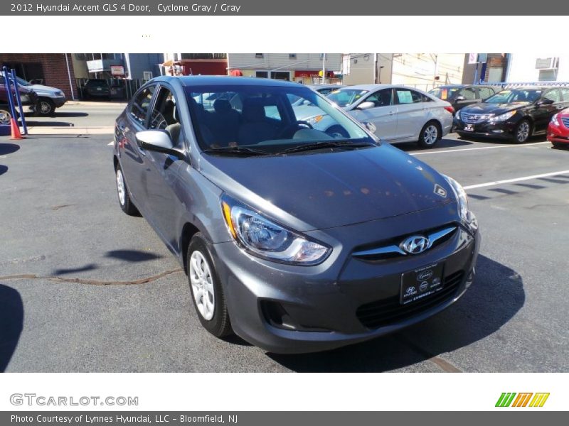 Cyclone Gray / Gray 2012 Hyundai Accent GLS 4 Door