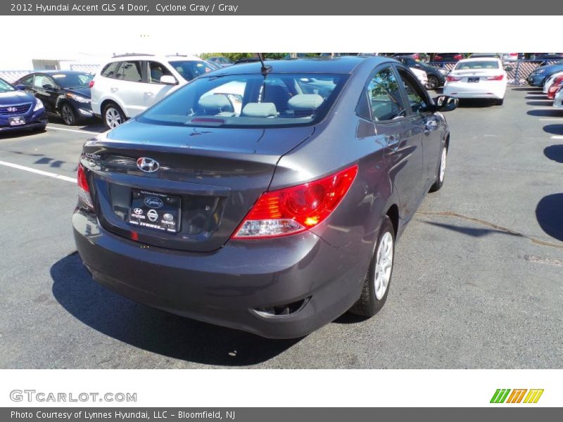 Cyclone Gray / Gray 2012 Hyundai Accent GLS 4 Door