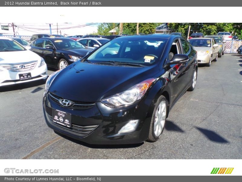 Black Noir Pearl / Black 2012 Hyundai Elantra Limited