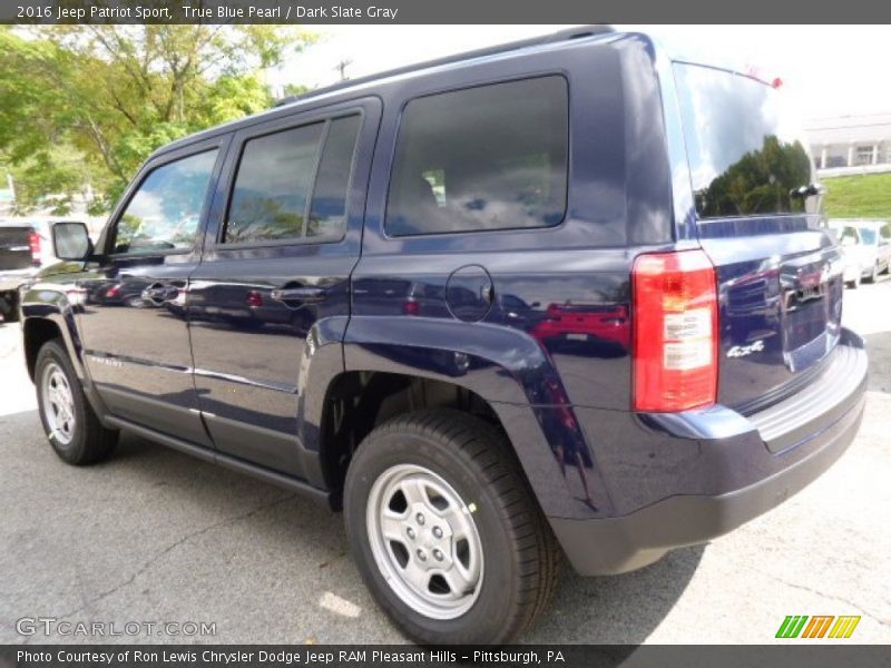 True Blue Pearl / Dark Slate Gray 2016 Jeep Patriot Sport