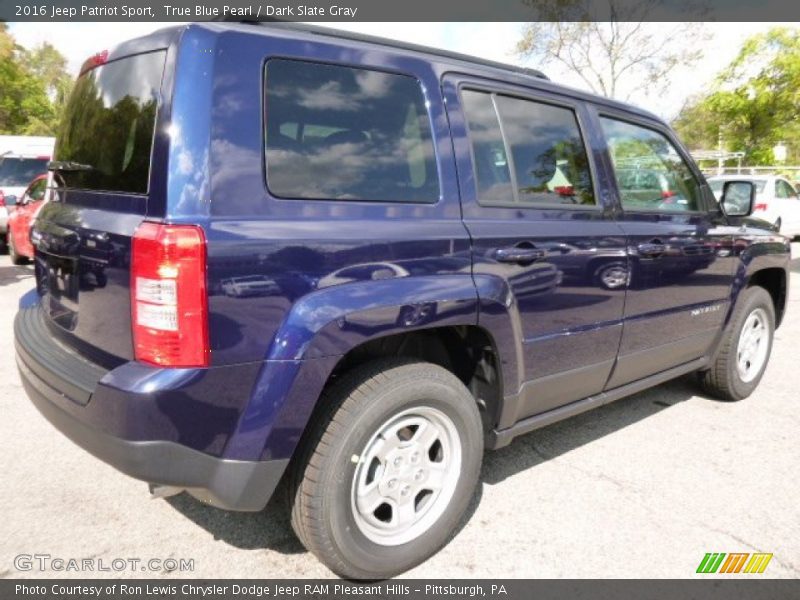 True Blue Pearl / Dark Slate Gray 2016 Jeep Patriot Sport