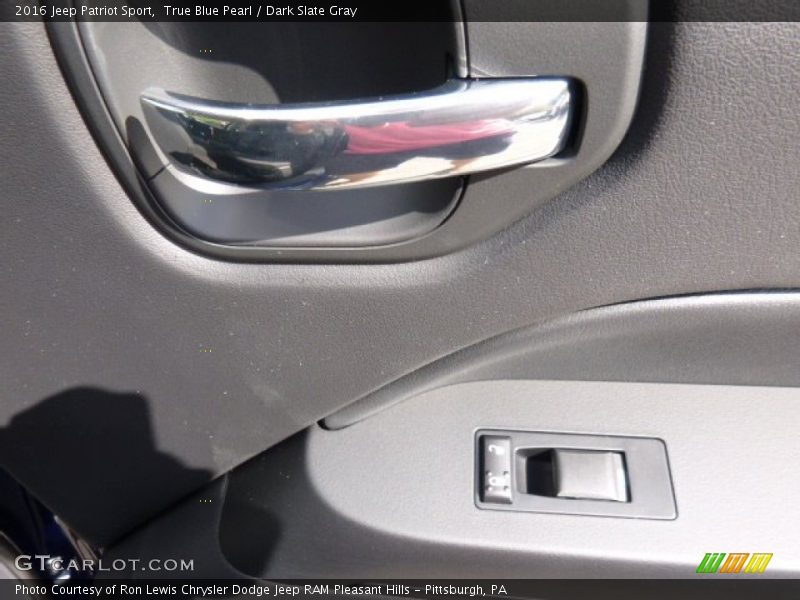 True Blue Pearl / Dark Slate Gray 2016 Jeep Patriot Sport