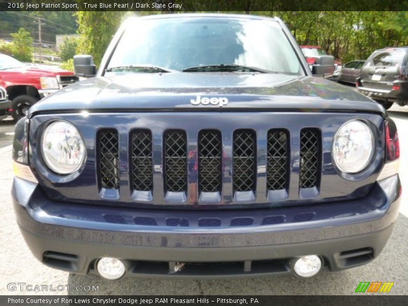 True Blue Pearl / Dark Slate Gray 2016 Jeep Patriot Sport