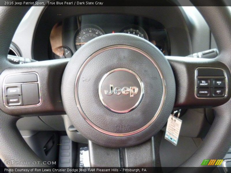 True Blue Pearl / Dark Slate Gray 2016 Jeep Patriot Sport