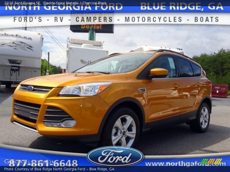 Electric Spice Metallic / Charcoal Black 2016 Ford Escape SE