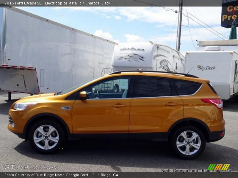 Electric Spice Metallic / Charcoal Black 2016 Ford Escape SE