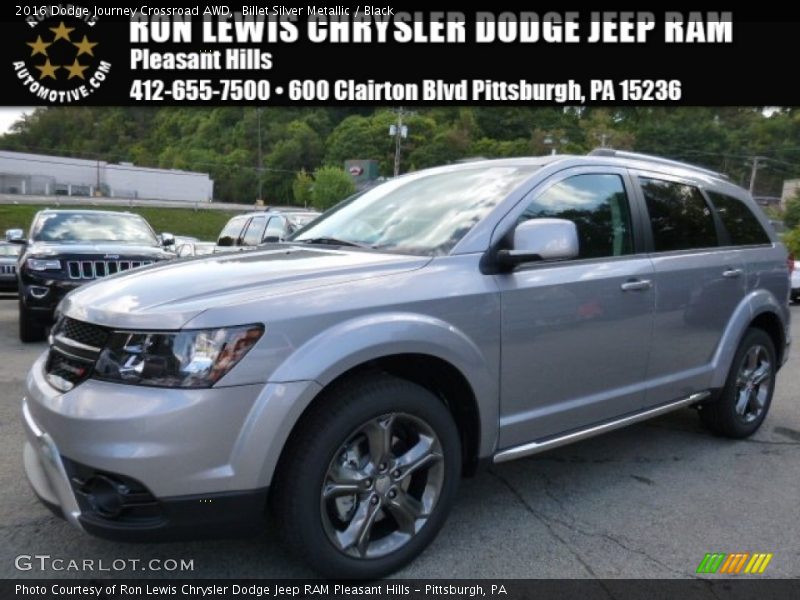 Billet Silver Metallic / Black 2016 Dodge Journey Crossroad AWD