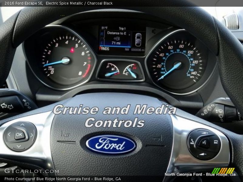 Electric Spice Metallic / Charcoal Black 2016 Ford Escape SE