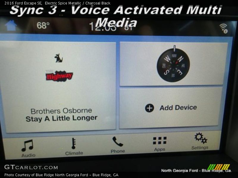 Electric Spice Metallic / Charcoal Black 2016 Ford Escape SE