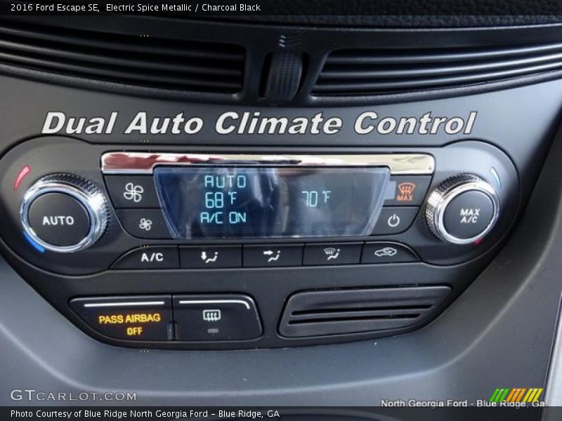 Electric Spice Metallic / Charcoal Black 2016 Ford Escape SE