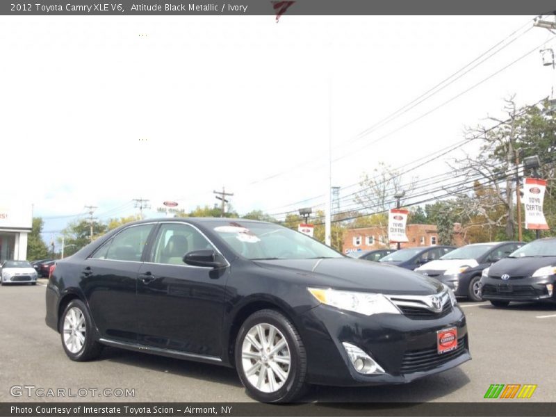 Attitude Black Metallic / Ivory 2012 Toyota Camry XLE V6