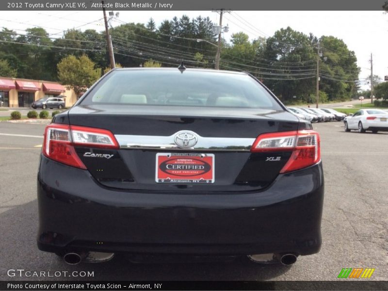 Attitude Black Metallic / Ivory 2012 Toyota Camry XLE V6