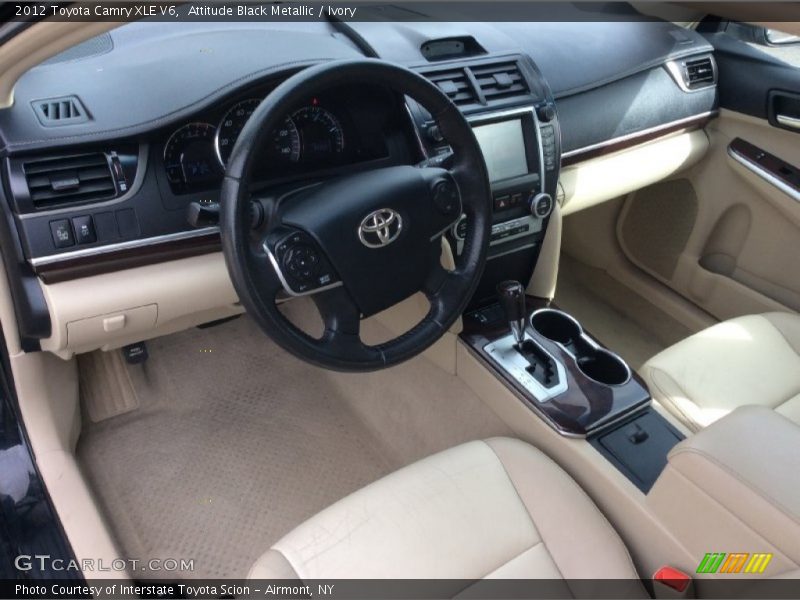 Attitude Black Metallic / Ivory 2012 Toyota Camry XLE V6