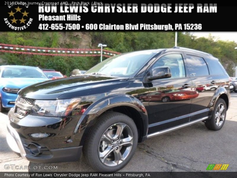 Pitch Black / Black 2016 Dodge Journey Crossroad AWD