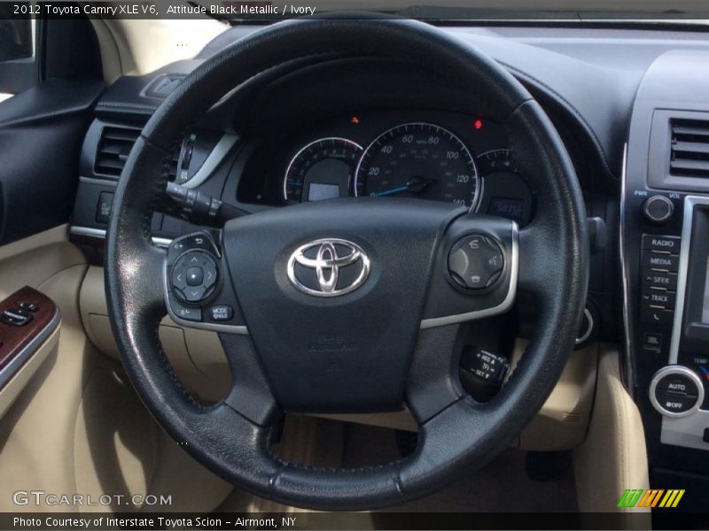 Attitude Black Metallic / Ivory 2012 Toyota Camry XLE V6