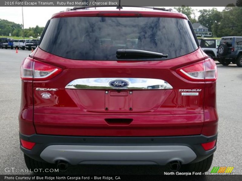 Ruby Red Metallic / Charcoal Black 2016 Ford Escape Titanium