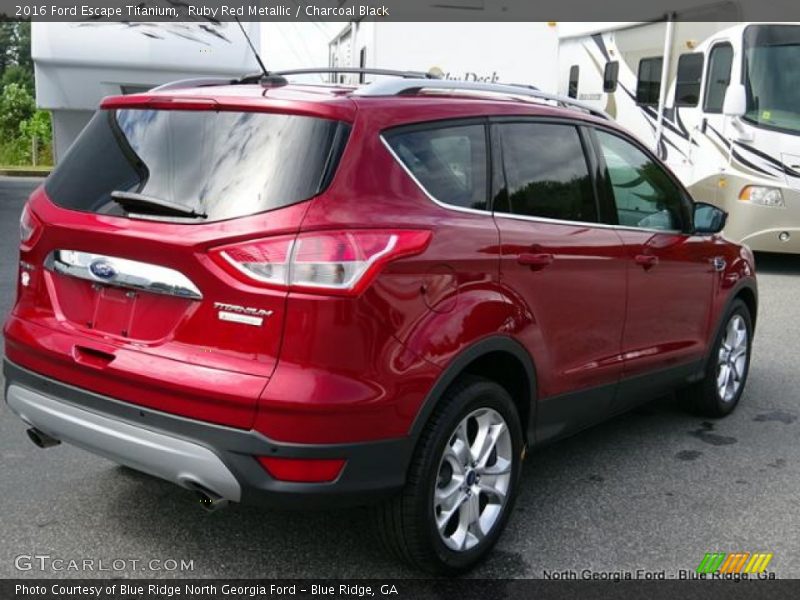 Ruby Red Metallic / Charcoal Black 2016 Ford Escape Titanium