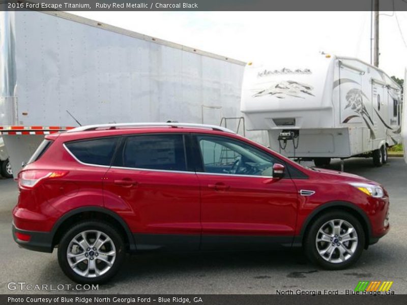 Ruby Red Metallic / Charcoal Black 2016 Ford Escape Titanium