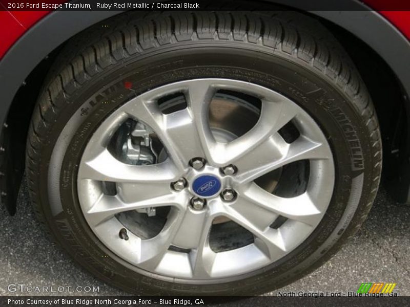 Ruby Red Metallic / Charcoal Black 2016 Ford Escape Titanium