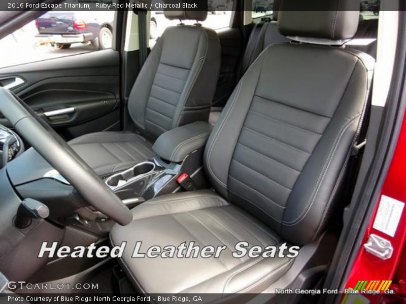 Ruby Red Metallic / Charcoal Black 2016 Ford Escape Titanium
