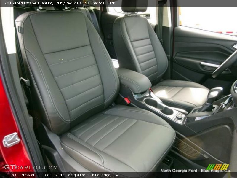 Ruby Red Metallic / Charcoal Black 2016 Ford Escape Titanium