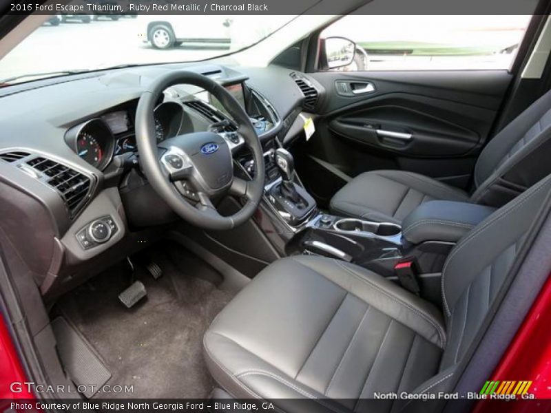 Ruby Red Metallic / Charcoal Black 2016 Ford Escape Titanium
