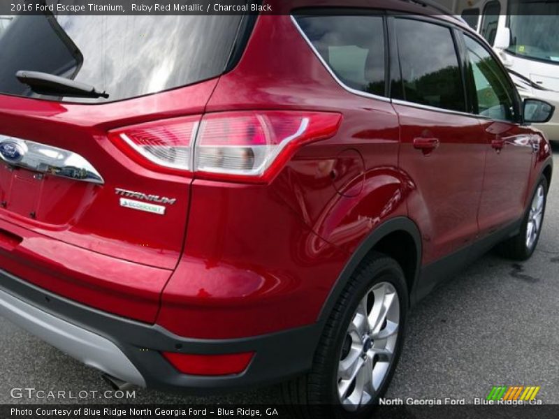 Ruby Red Metallic / Charcoal Black 2016 Ford Escape Titanium