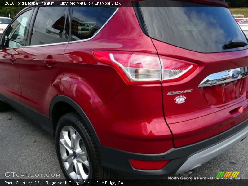 Ruby Red Metallic / Charcoal Black 2016 Ford Escape Titanium