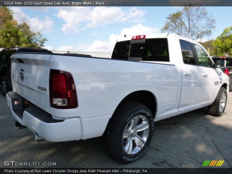Bright White / Black 2016 Ram 1500 Sport Quad Cab 4x4