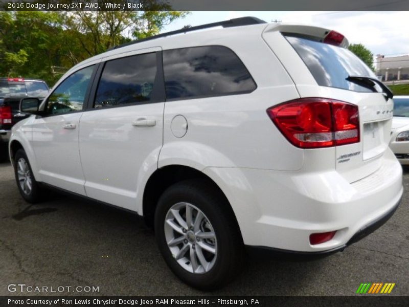 White / Black 2016 Dodge Journey SXT AWD