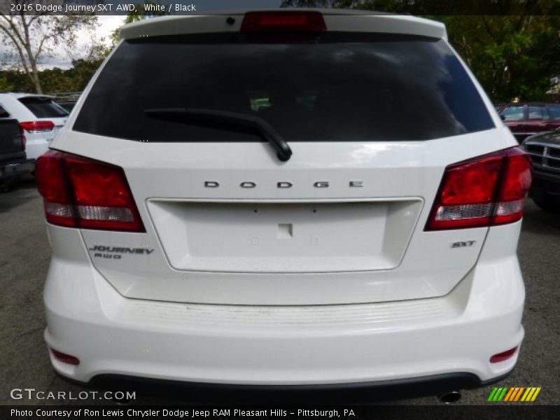 White / Black 2016 Dodge Journey SXT AWD