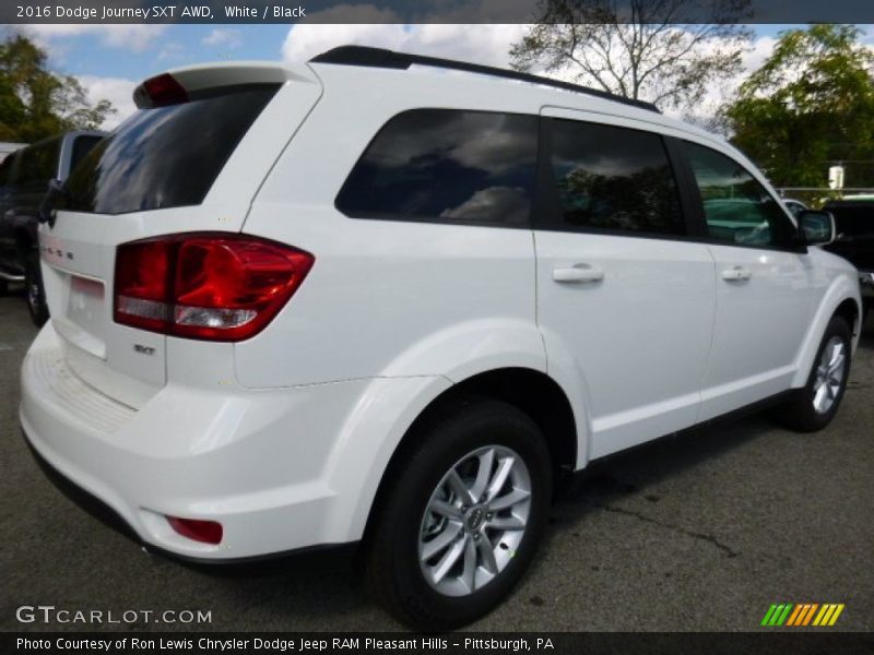 White / Black 2016 Dodge Journey SXT AWD