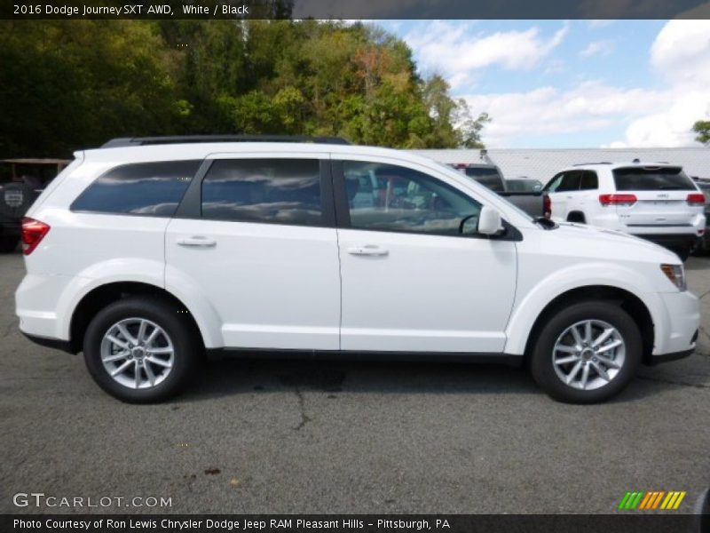 White / Black 2016 Dodge Journey SXT AWD