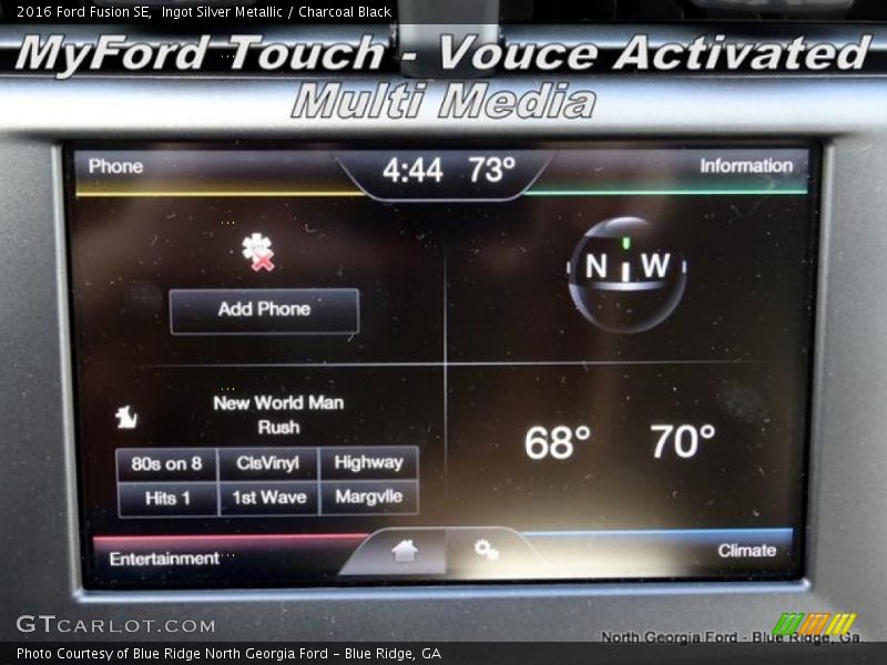 Ingot Silver Metallic / Charcoal Black 2016 Ford Fusion SE