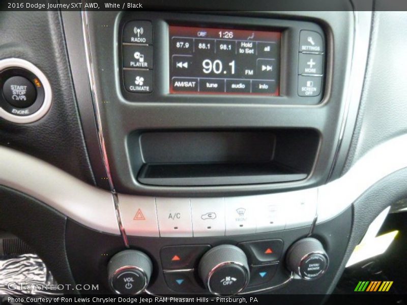 White / Black 2016 Dodge Journey SXT AWD