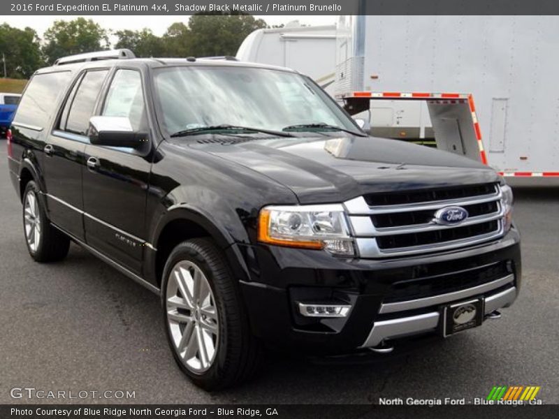 Shadow Black Metallic / Platinum Brunello 2016 Ford Expedition EL Platinum 4x4