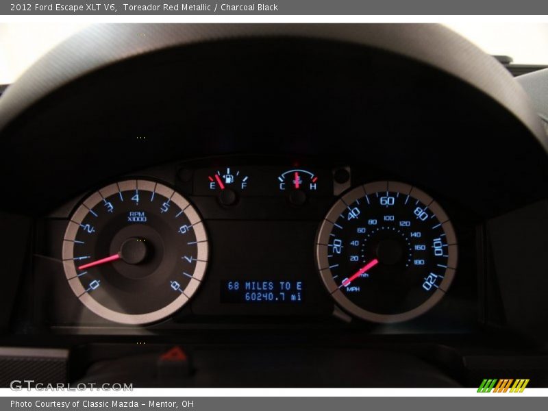 Toreador Red Metallic / Charcoal Black 2012 Ford Escape XLT V6