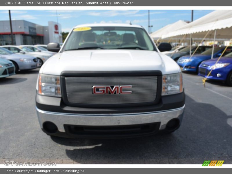 Summit White / Dark Pewter 2007 GMC Sierra 1500 Classic SL Regular Cab