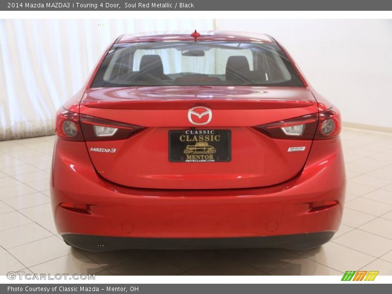 Soul Red Metallic / Black 2014 Mazda MAZDA3 i Touring 4 Door