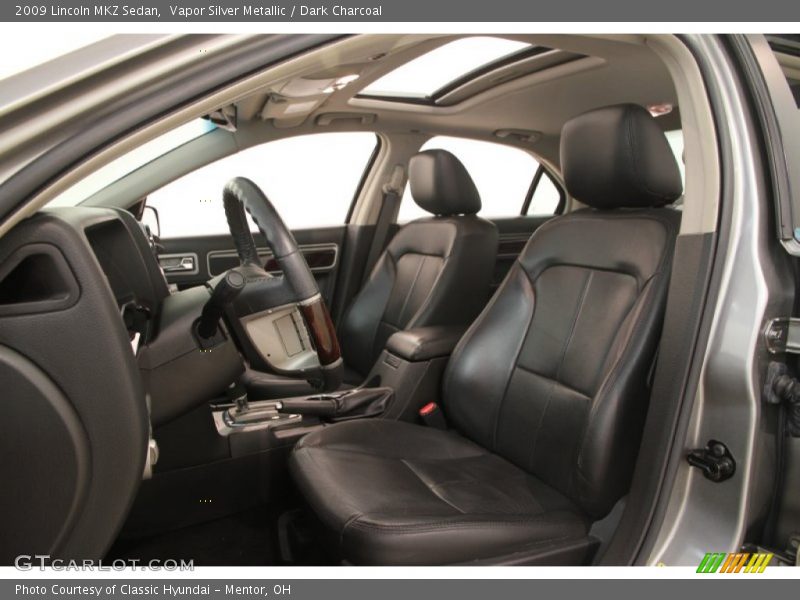 Vapor Silver Metallic / Dark Charcoal 2009 Lincoln MKZ Sedan