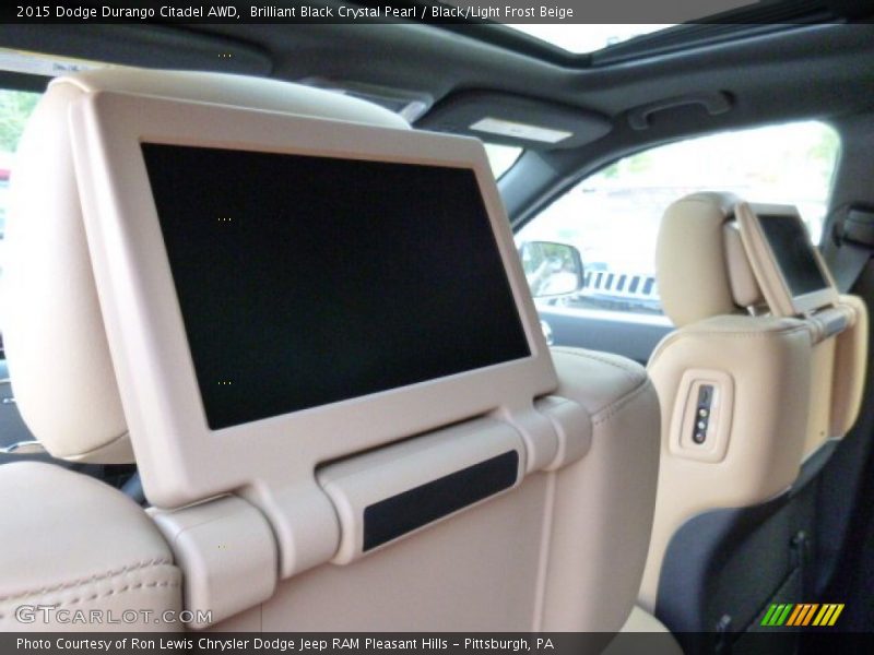 Brilliant Black Crystal Pearl / Black/Light Frost Beige 2015 Dodge Durango Citadel AWD