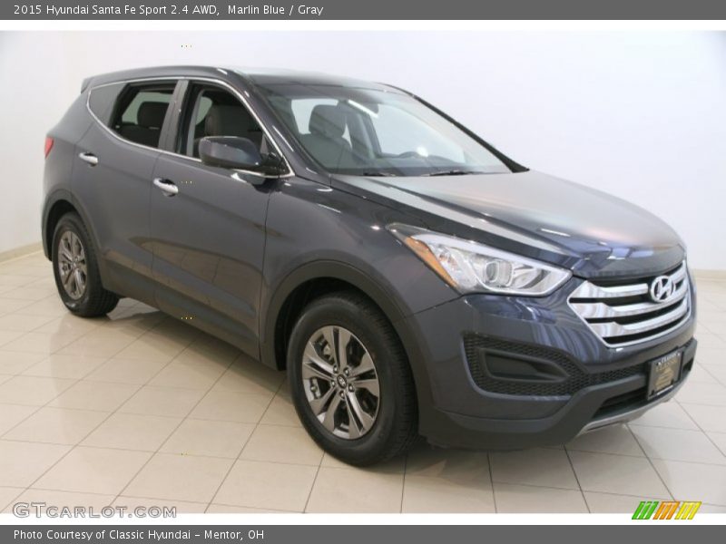 Marlin Blue / Gray 2015 Hyundai Santa Fe Sport 2.4 AWD