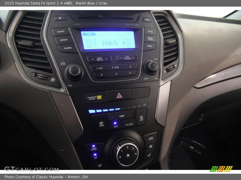 Marlin Blue / Gray 2015 Hyundai Santa Fe Sport 2.4 AWD